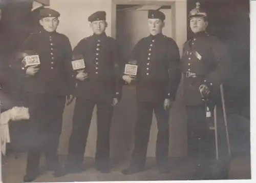 Vier Soldaten Foto Format 11cm x 8cm 201.633