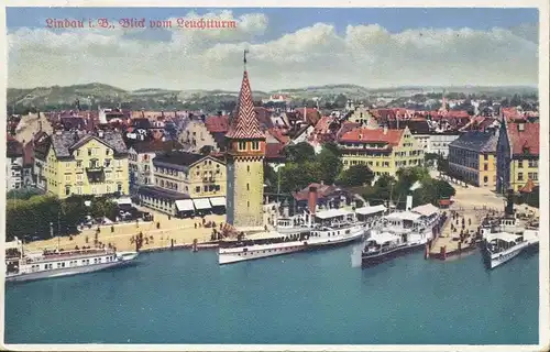 Lindau i.B. Blick vom Leuchtturm gl1937 134.888