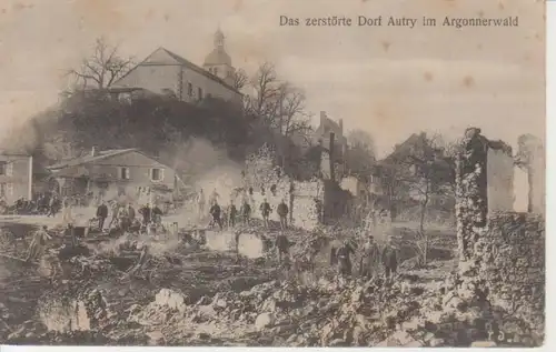 Autry im Argonnerwald zerstört feldpgl1915 201.146