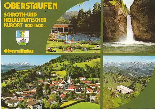 Oberstaufen Allgäu Mehrbildkarte gl1985 C0197