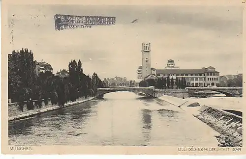 München Deutsches Museum mit Isar gl1929 C2572