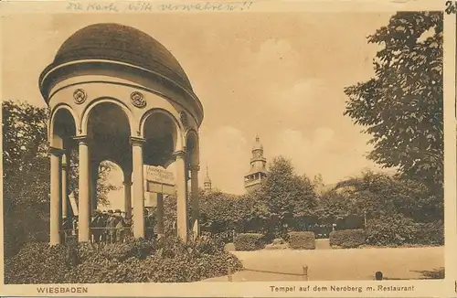 Wiesbaden Neroberg Tempel Restaurant gl1913 130.335