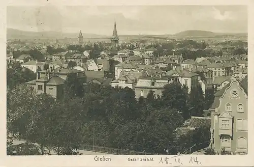 Gießen Panorama gl1914 130.464