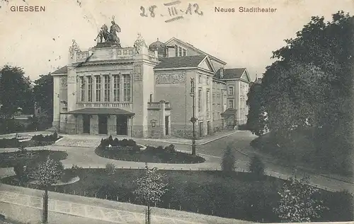 Gießen Neues Stadttheater gl1912 130.470