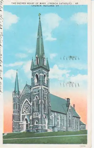 Rutland, VT. Sacred Heart of Mary Church gl1936 204.622