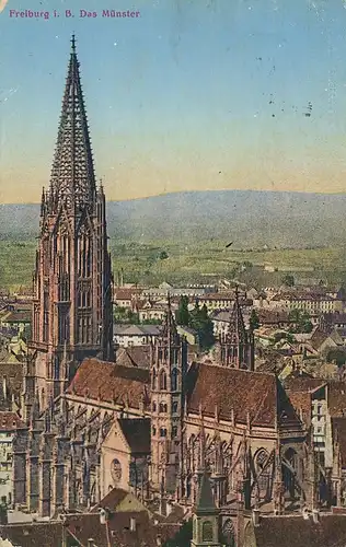 Freiburg Das Münster gl1929 134.428