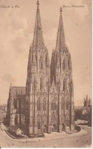 Köln Dom Westseite gl1916 201.939