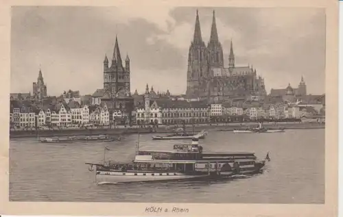 Köln vom Rhein gesehen feldpgl1917 201.949