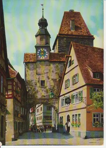 Rothenburg o.d.T. Rödergasse mit Markusturm ngl 202.452