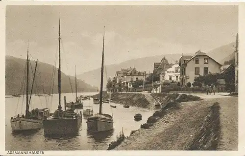 Assmannshausen a.Rh. Partie am Ufer ngl 130.253