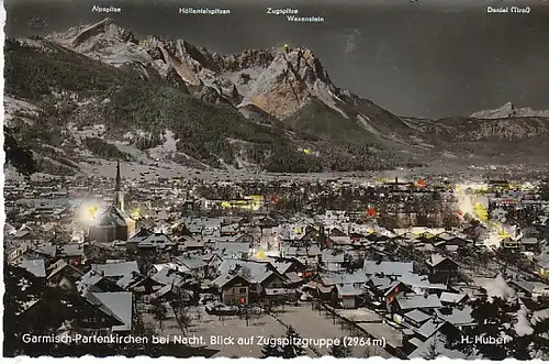 Garmisch-Partenkirchen bei Nacht ngl C1041