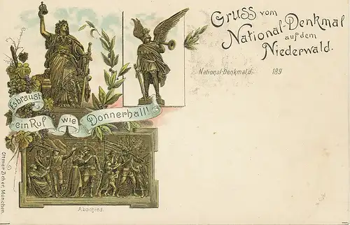 Assmannshausen a.Rh. Niederwald-Denkmal ngl 130.272