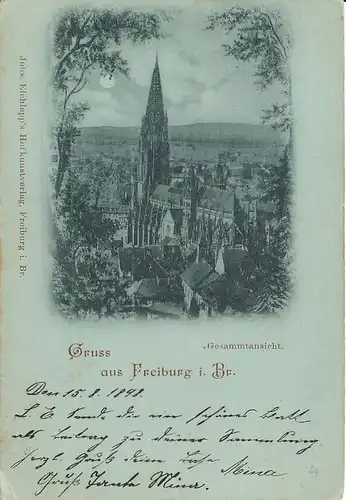 Freiburg Münster Panorama gl1898 134.396