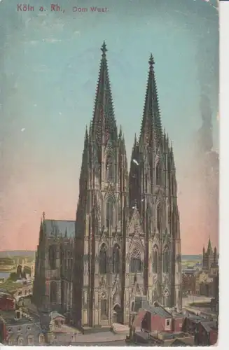 Köln Dom Westansicht gl1912 201.998