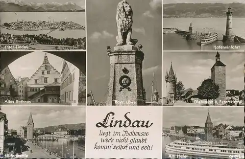 Lindau i.B. Teilansichten gl1953 134.977