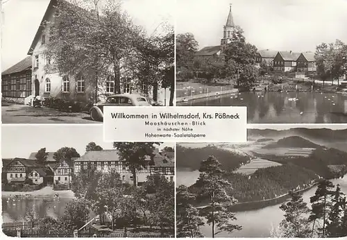 Wilhelmsdorf b.Pößneck Mehrbildkarte gl1977 C0915