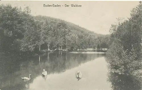 Baden-Baden Der Waldsee gl1912 133.002