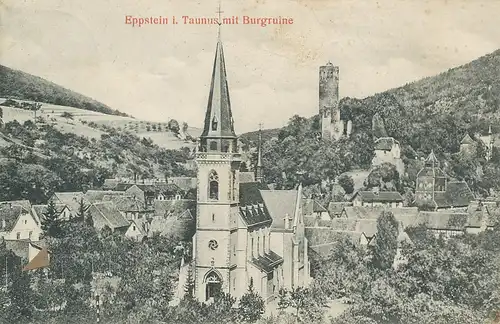 Eppstein i.T. mit Burgruine gl1910 131.309