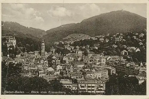 Baden-Baden Blick vom Friesenberg gl1933 133.012