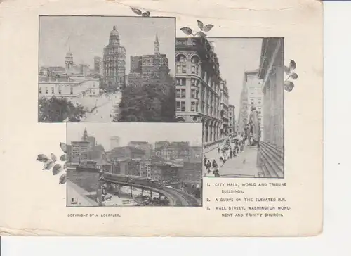 New York City Hall Railroad Wall Street ngl 204.363