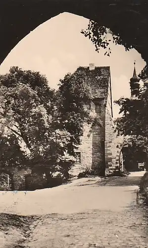 Querfurt Blick in den Burghof gl1961 C4235