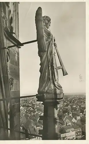Freiburg Münsterturm Posaunenengel gl1951 134.397