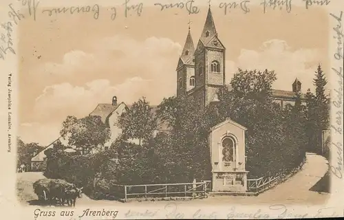 Koblenz-Arenberg Blick zur Kirche gl1904 135.756