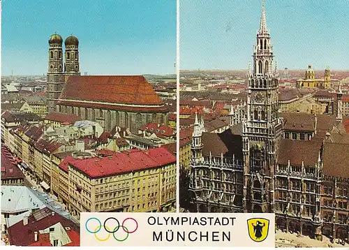 München Frauenkirche und Rathaus ngl C1471