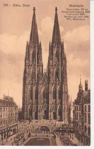 Köln Dom Westseite gl1929 201.909