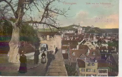 Tübingen Blick von der Schlosslinde gl1907 206.104