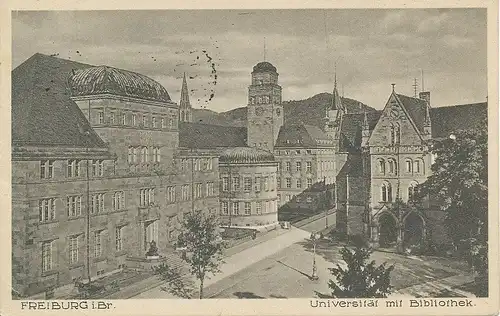 Freiburg Universität mit Bibliothek gl1928 134.387