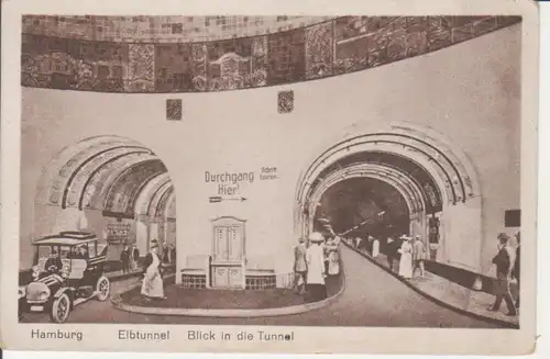 Hamburg Elbtunnel Blick in den Tunnel ngl 202.587