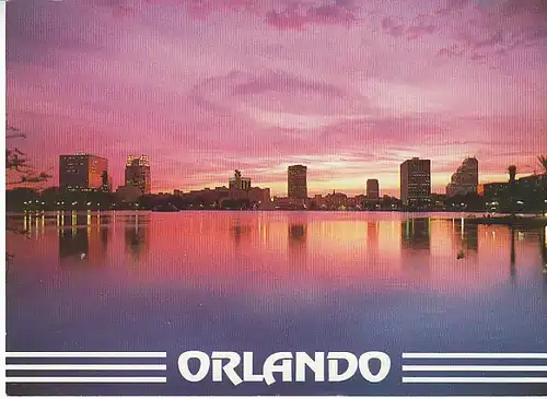 Florida Orlando Skyline at night ngl C2531