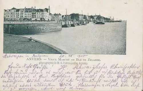 Anvers - Vieux Marché au Blé de Zélande gl1900 135.576
