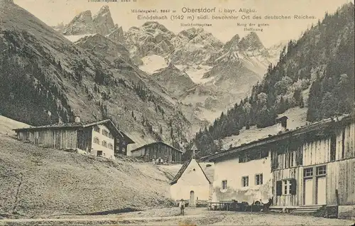 Einödsbach bei Oberstdorf im Allgäu gl1912 135.453