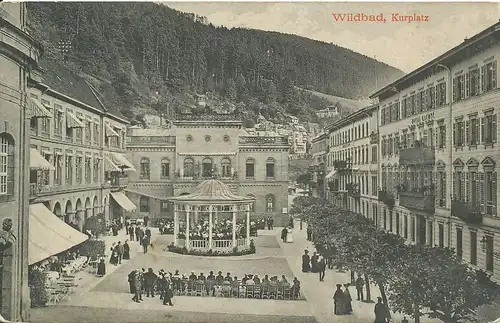 Bad Wildbad Partie am Kurplatz gl1910 133.511