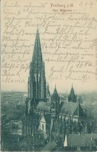 Freiburg Das Münster gl1902 134.407