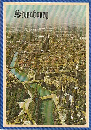 Strasbourg Les rives de l'Ill - la Cathédrale ngl C1189