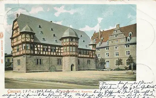 Gießen Altes Schloss und Kaserne gl1902 130.480