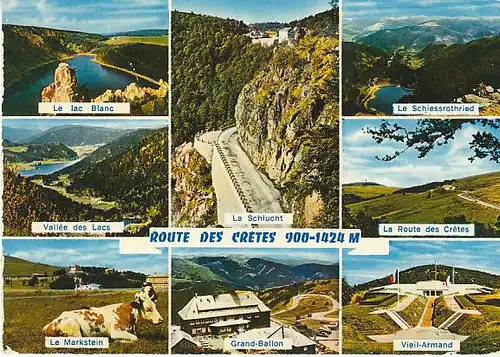 Vogesen Route des Crètes Mehrbildkarte ngl C0561