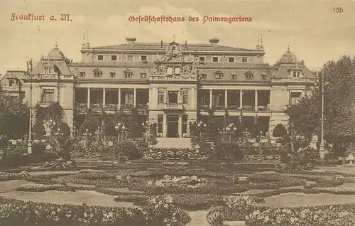 Frankfurt a.M. Palmengarten Ges.-Haus ngl 131.932