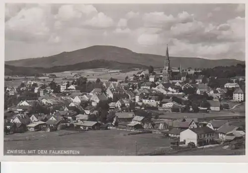 Zwiesel Panorama mit dem Falkenstein gl1940 208.750