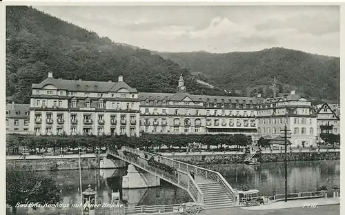 Bad Ems Kurhaus mit Neuer Brücke gl1937 133.915