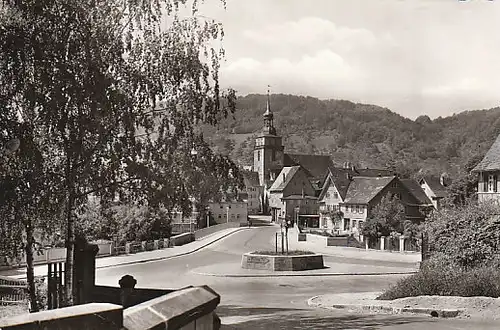 Künzelsau Württ. Partie bei der Brücke gl1967 C4091