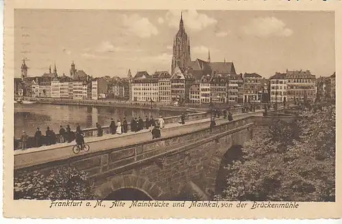 Frankfurt/Main Alte Mainbrücke gl1922 C0784