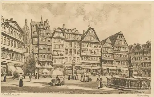 Frankfurt a.M. Römerberg Künstler-Karte ngl 131.938