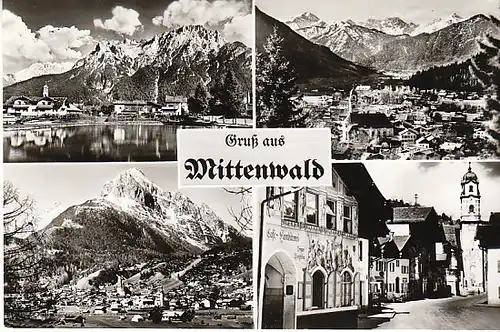 Mittenwald Obb. Mehrbildkarte ngl C1340