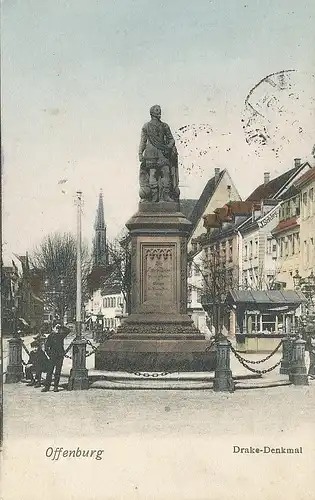 Offenburg Drake-Denkmal feldpgl1918 131.199