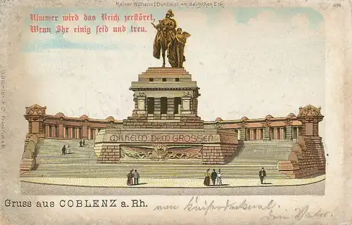 Koblenz Kaiser-Wilhelm-Denkmal gl1901 133.993
