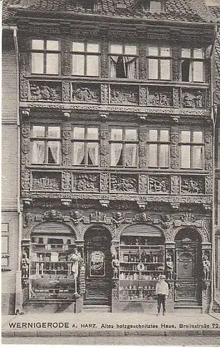 Wernigerode Holzschnitzhaus Breitestr.72 ngl C0894